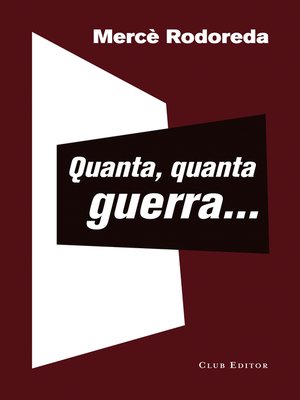 cover image of Quanta, quanta guerra...
